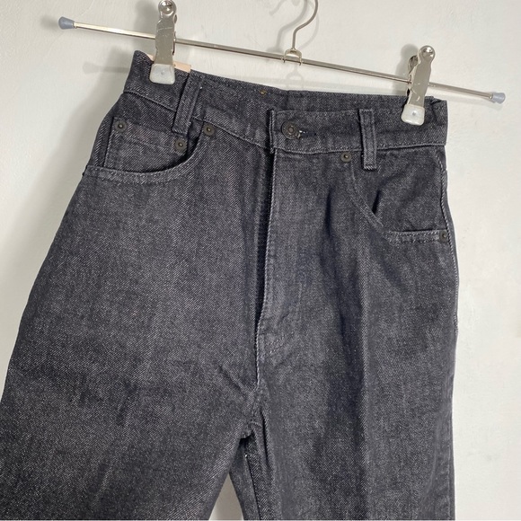 NWT Vintage 90s Levis Deadstock Super Slim 531 High Rise Stonewash Black 23 - Picture 3 of 16